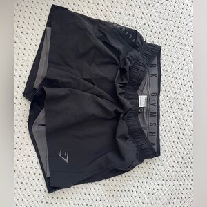 Gymshark Men’s Black Athletic Running Shorts - size large